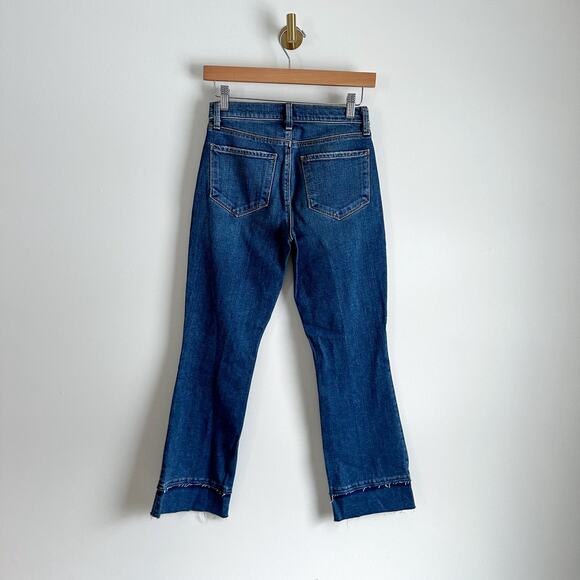 L'AGENCE Harris High Rise Cropped Straight Jean in Talledega 25 $290 - Picture 3 of 8